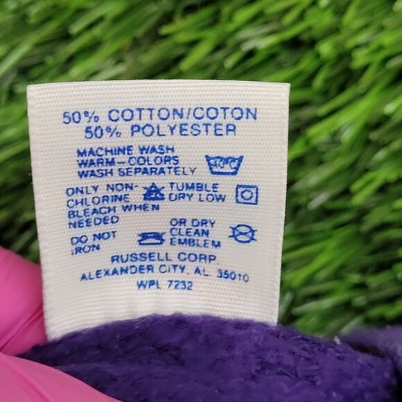 Vintage 80s Jerzees Sweatshirt Womens Large 20x23 Purple - Picture 7 of 12